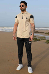 Gambluss Athleisure Dryfit Tracksuit- Milky/Black